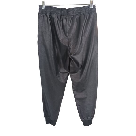 Maison D' Amelie Women's Size M High Waist Faux Leather Jogger Pants - Picture 2 of 10